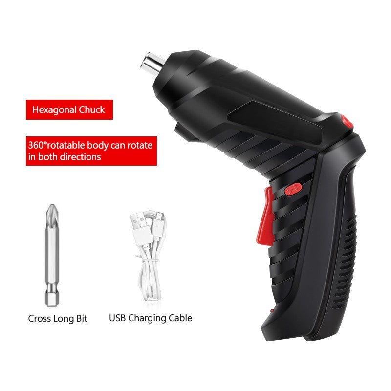 47 pcs Cordless Electric Screwdriver Drill 3.6V Rechargeable Pemutar Skru Machine Tools Screw Driver