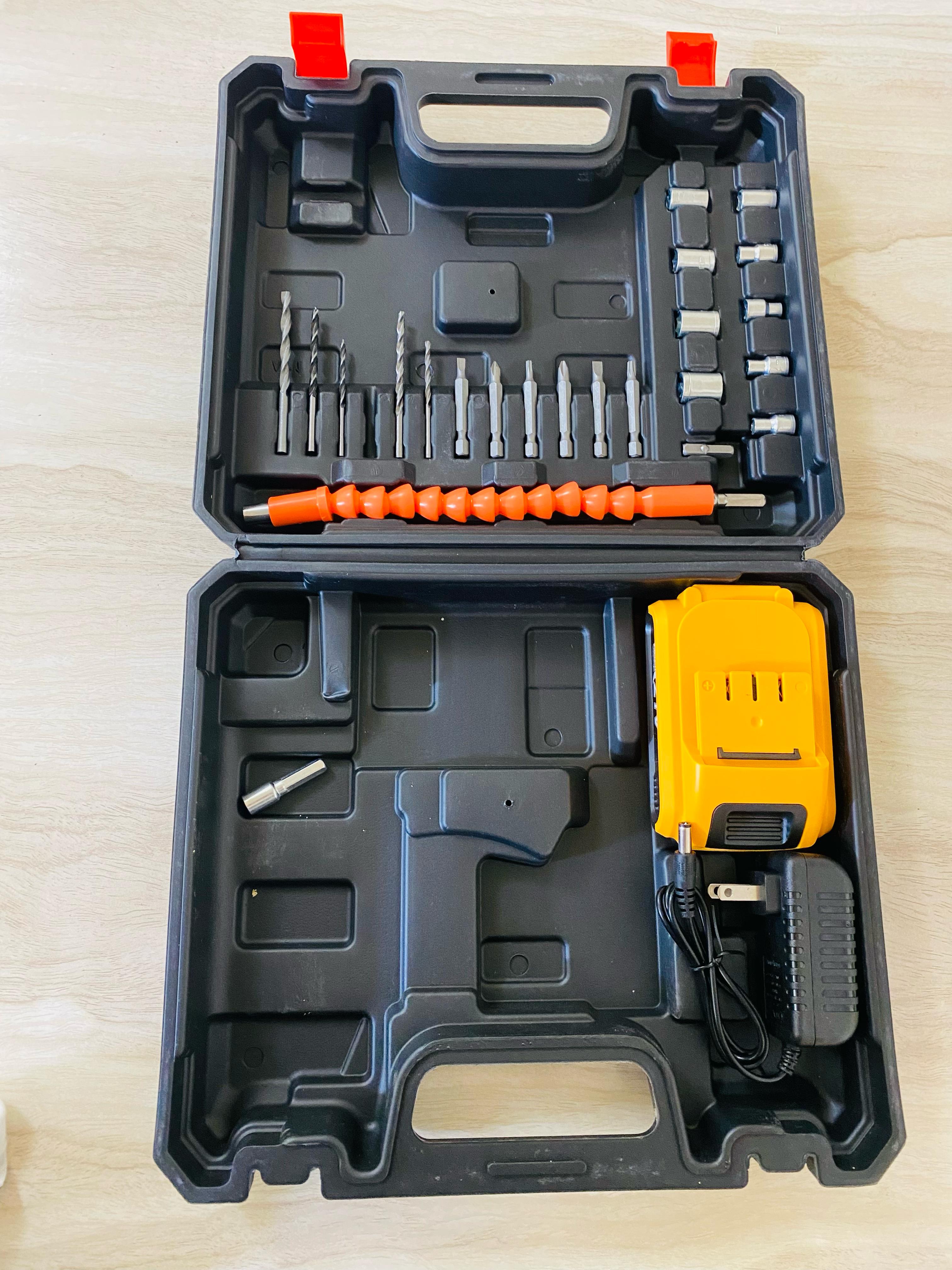Double Battery 24 volt Hammer Hilti Electric Drill Machine Wireless Cordless Rechargeable Drill Machine Rechargeable Wireless Cordless Screwdriver Drill Machine Rechargeable Wireless Cordless Screw Driver Drill Machine Socket Set