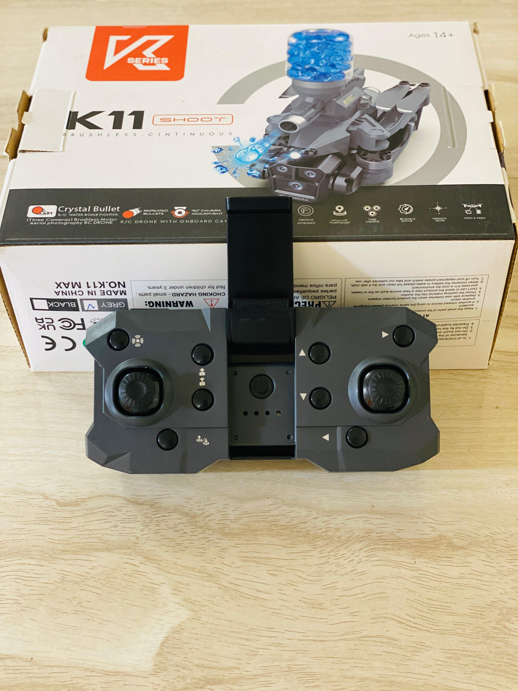 Foldable Brushless motor drone K11 camera triple camera drone with Brushless motor Bullets fire drone