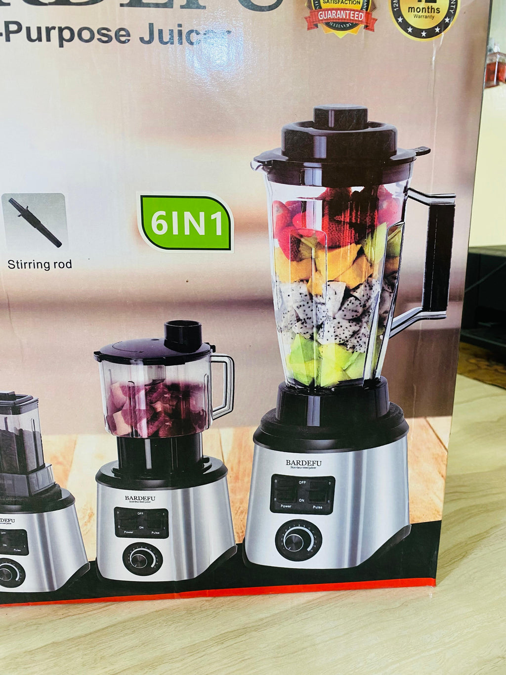 BARDEFU 6-in-1┃2.5L Multipurpose Blender -