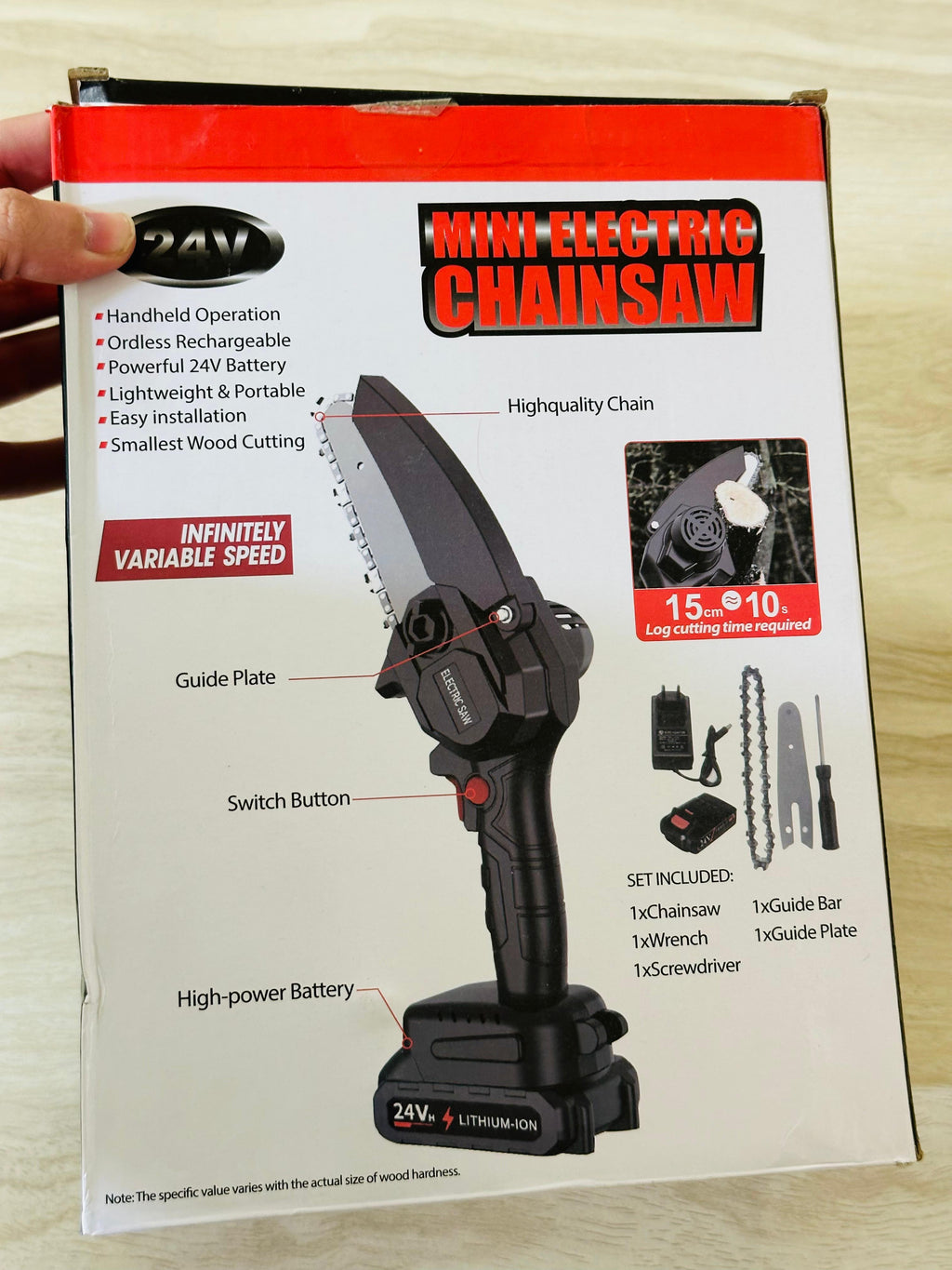 Cordless Electric Chainsaw Handheld Rechargeable