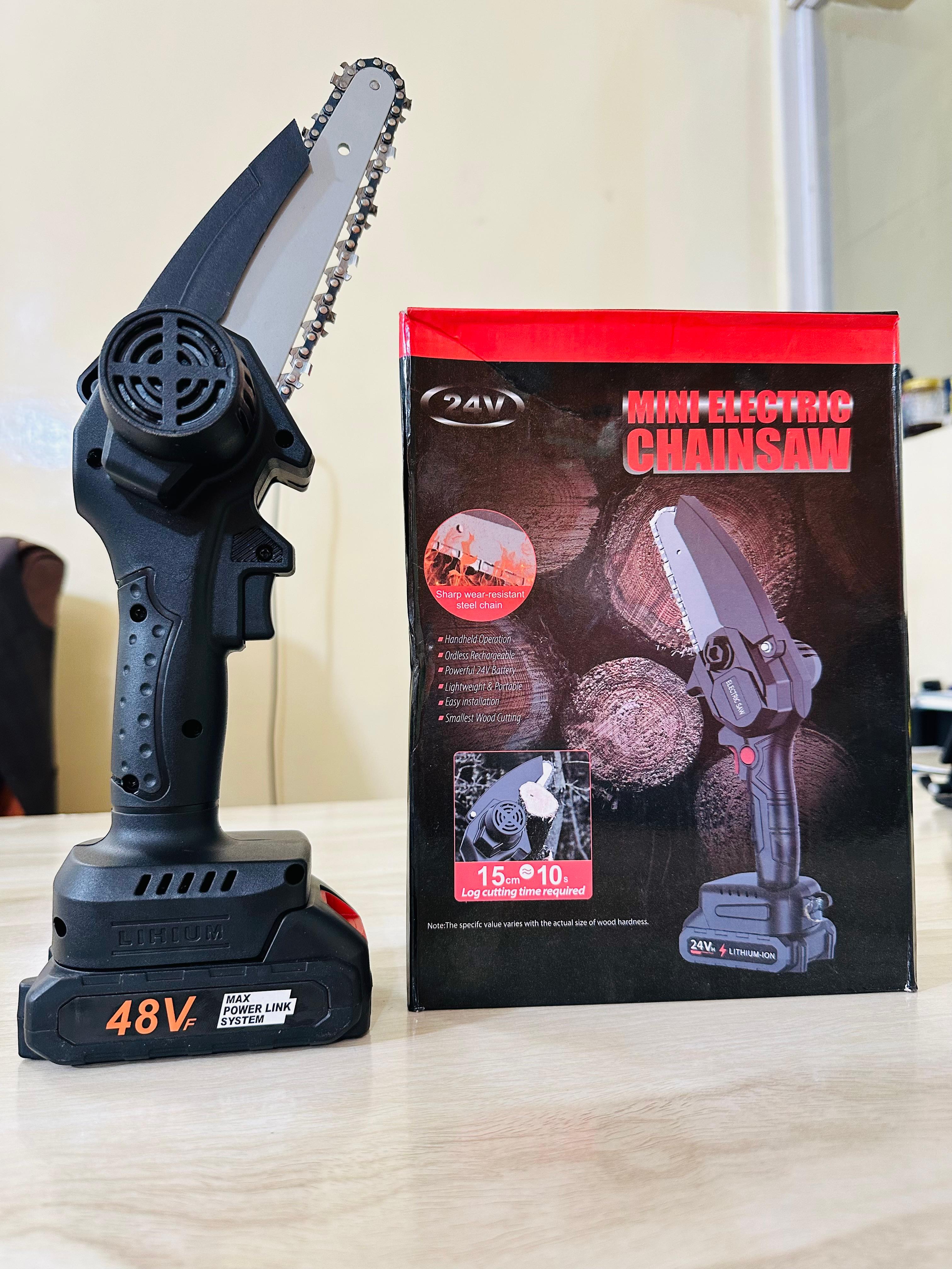 Cordless Electric Chainsaw Handheld Rechargeable