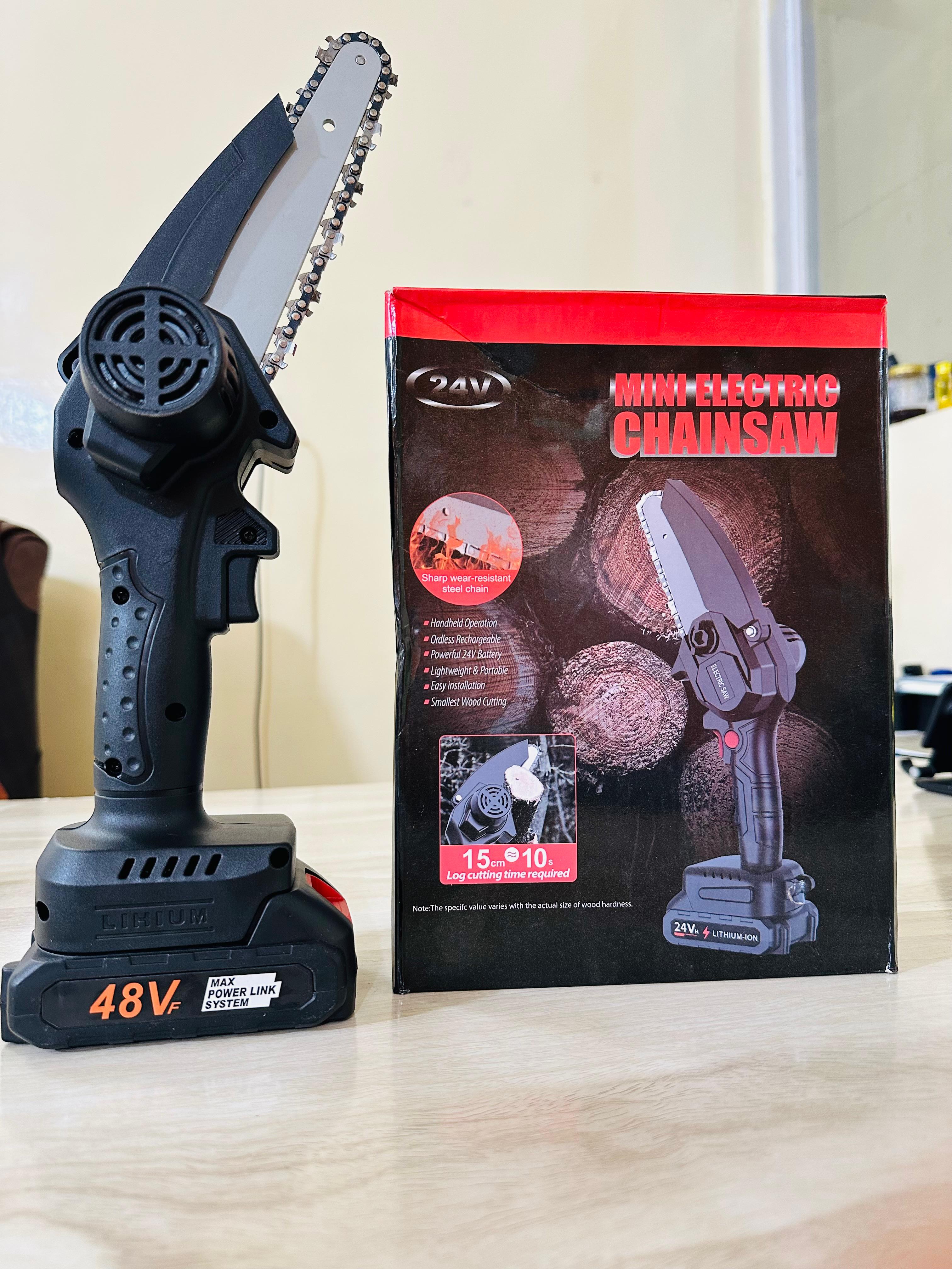 Cordless Electric Chainsaw Handheld Rechargeable