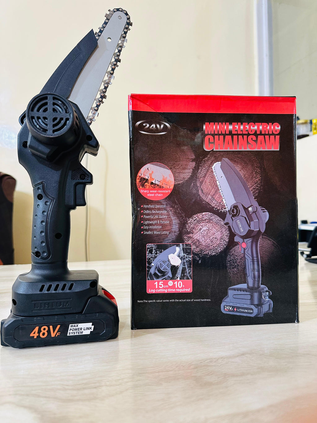 Cordless Electric Chainsaw Handheld Rechargeable