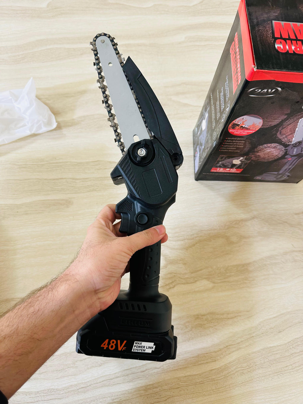 Cordless Electric Chainsaw Handheld Rechargeable
