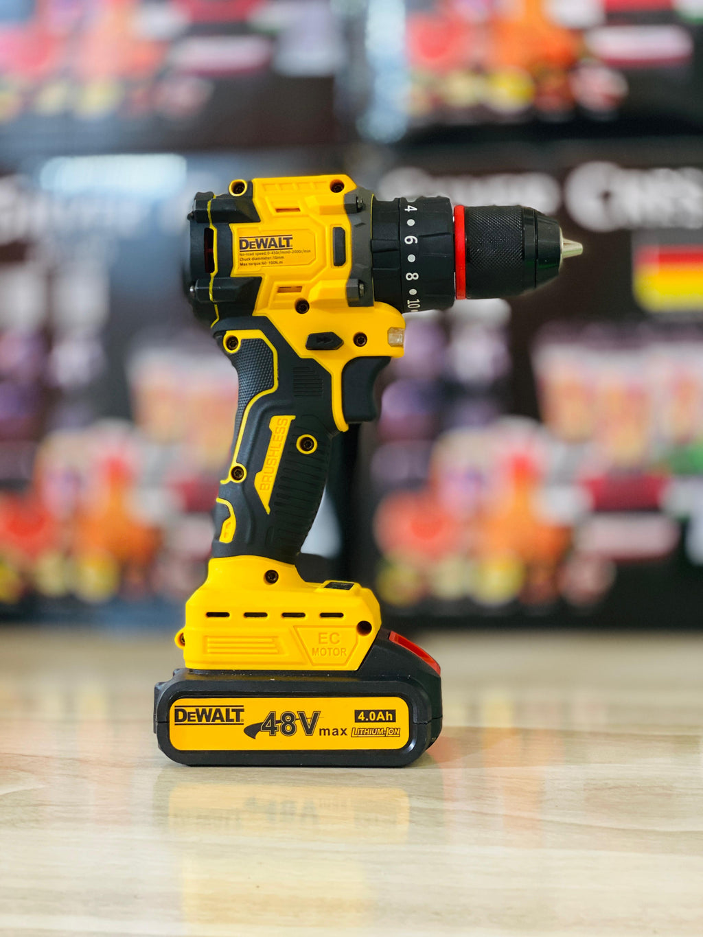 100% Original BRUSHLESS DEWALT 36V XR  Drill Machine – Dual Battery & Full Toolkit