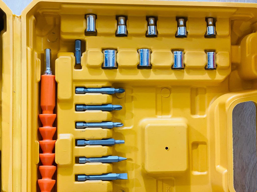 100% Original BRUSHLESS DEWALT 36V XR  Drill Machine – Dual Battery & Full Toolkit