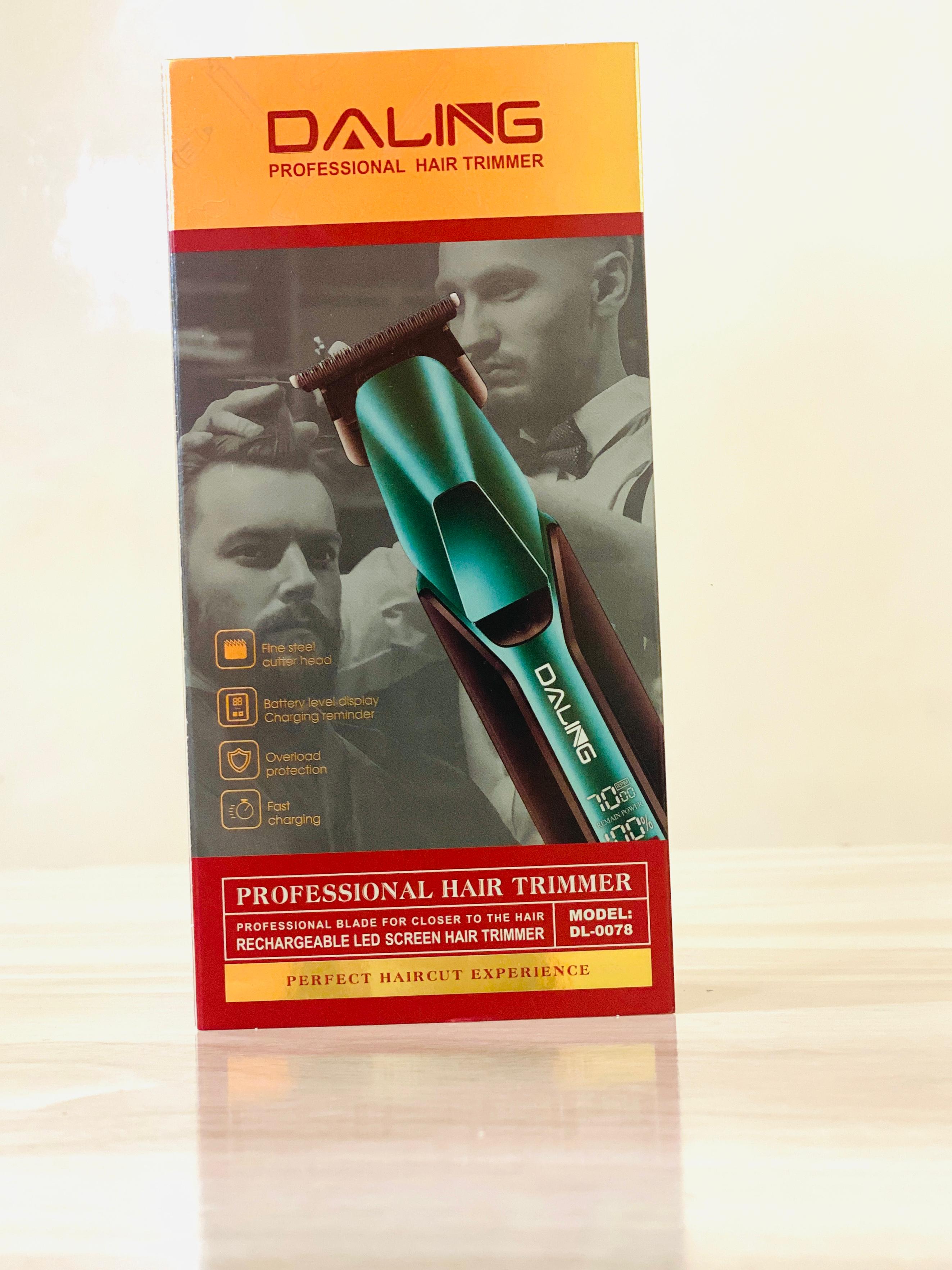 Daling Shaver  DL-0078 Body Hair Cutting Machine Cordless Shaver Trimmers Barber Professional Hair Clipper Equipment