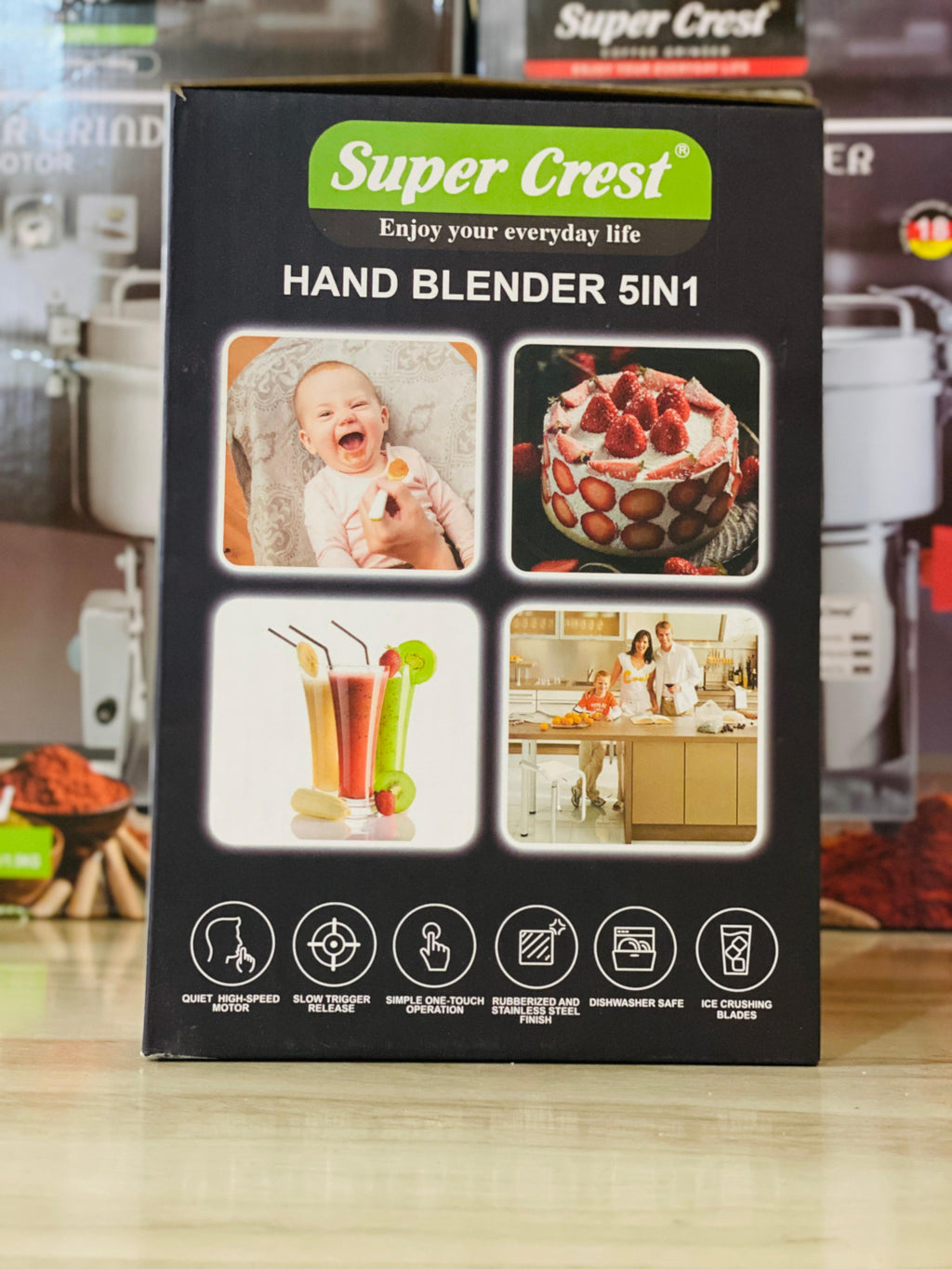 Super Crest 5 in 1 Hand Blender Set SCT-7008