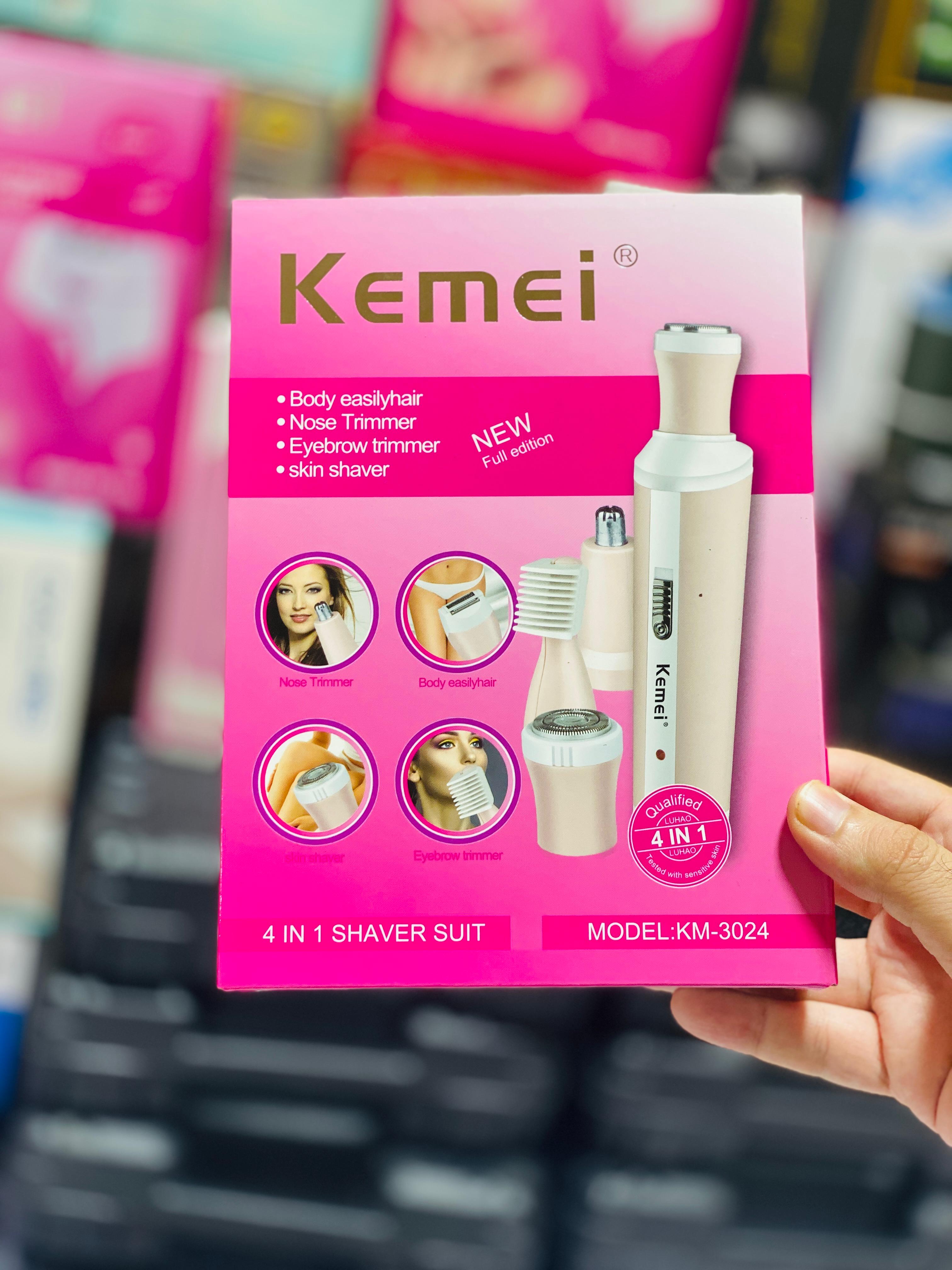 Kemei 4 In 1 Rechargeable Hair Remover Shaver Ladies Epilator – Km-3024