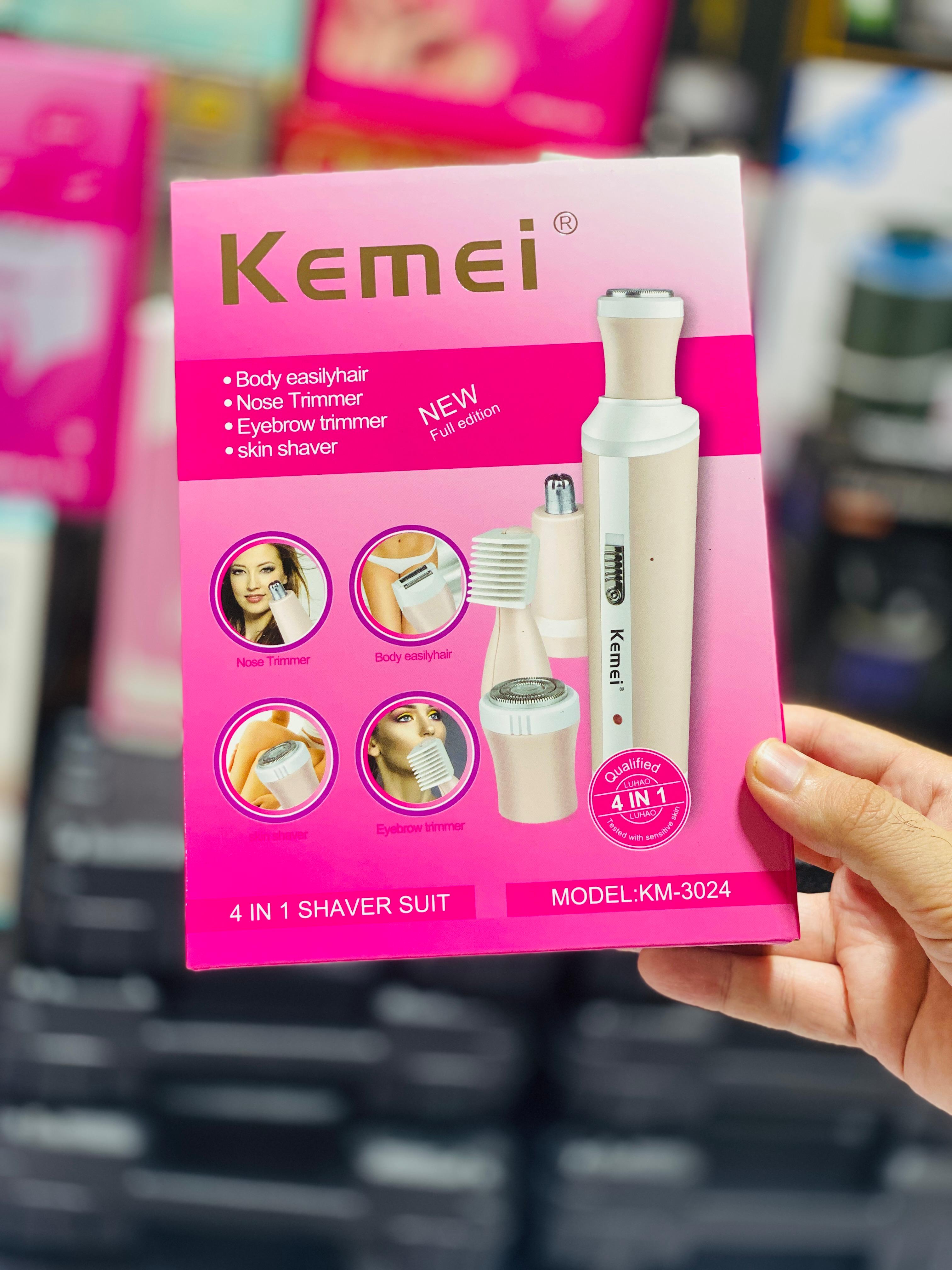 Kemei 4 In 1 Rechargeable Hair Remover Shaver Ladies Epilator – Km-3024