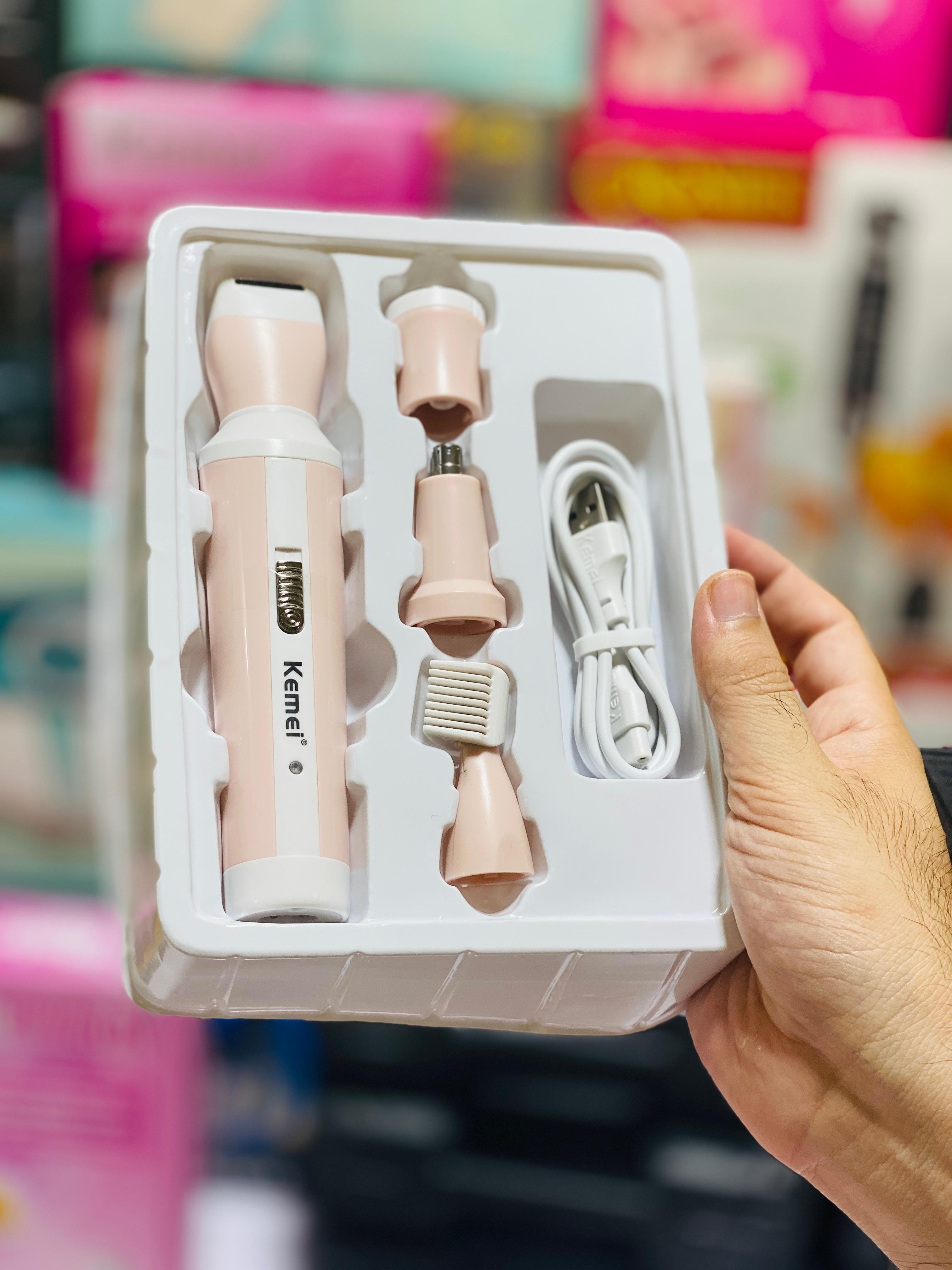 Kemei 4 In 1 Rechargeable Hair Remover Shaver Ladies Epilator – Km-3024