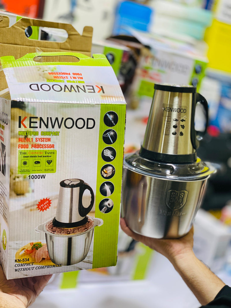 Kenwood 3 liter  Meat Chopper | 4 in 1 | 6 Golden Blades | Chopper + Lassi Maker + Egg Separator