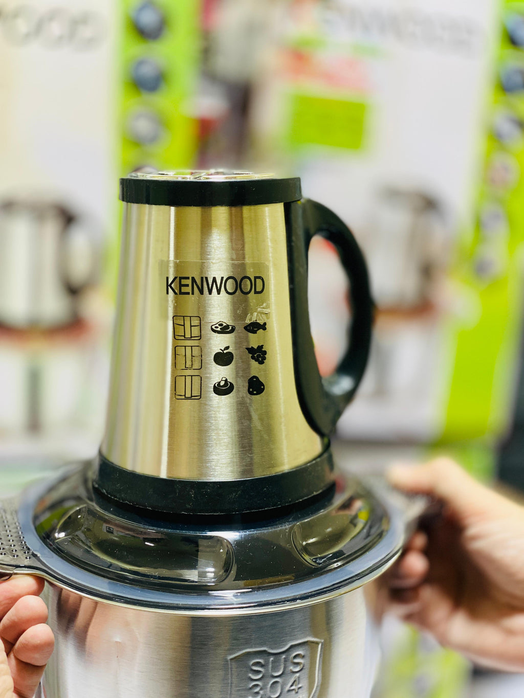 Kenwood 3 liter  Meat Chopper | 4 in 1 | 6 Golden Blades | Chopper + Lassi Maker + Egg Separator