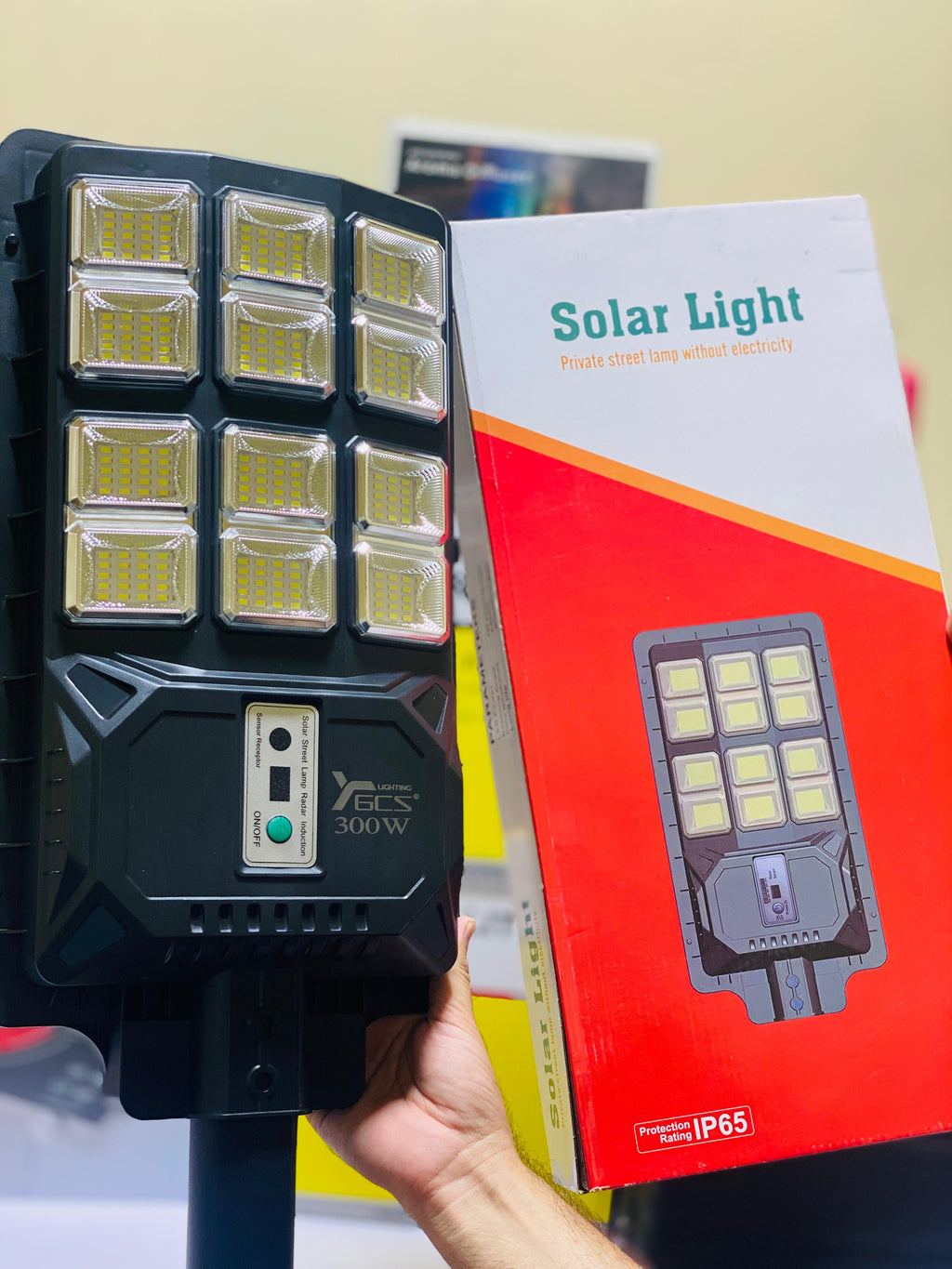 300 Watt solar Street Light | With Remote | With Stand and Cells