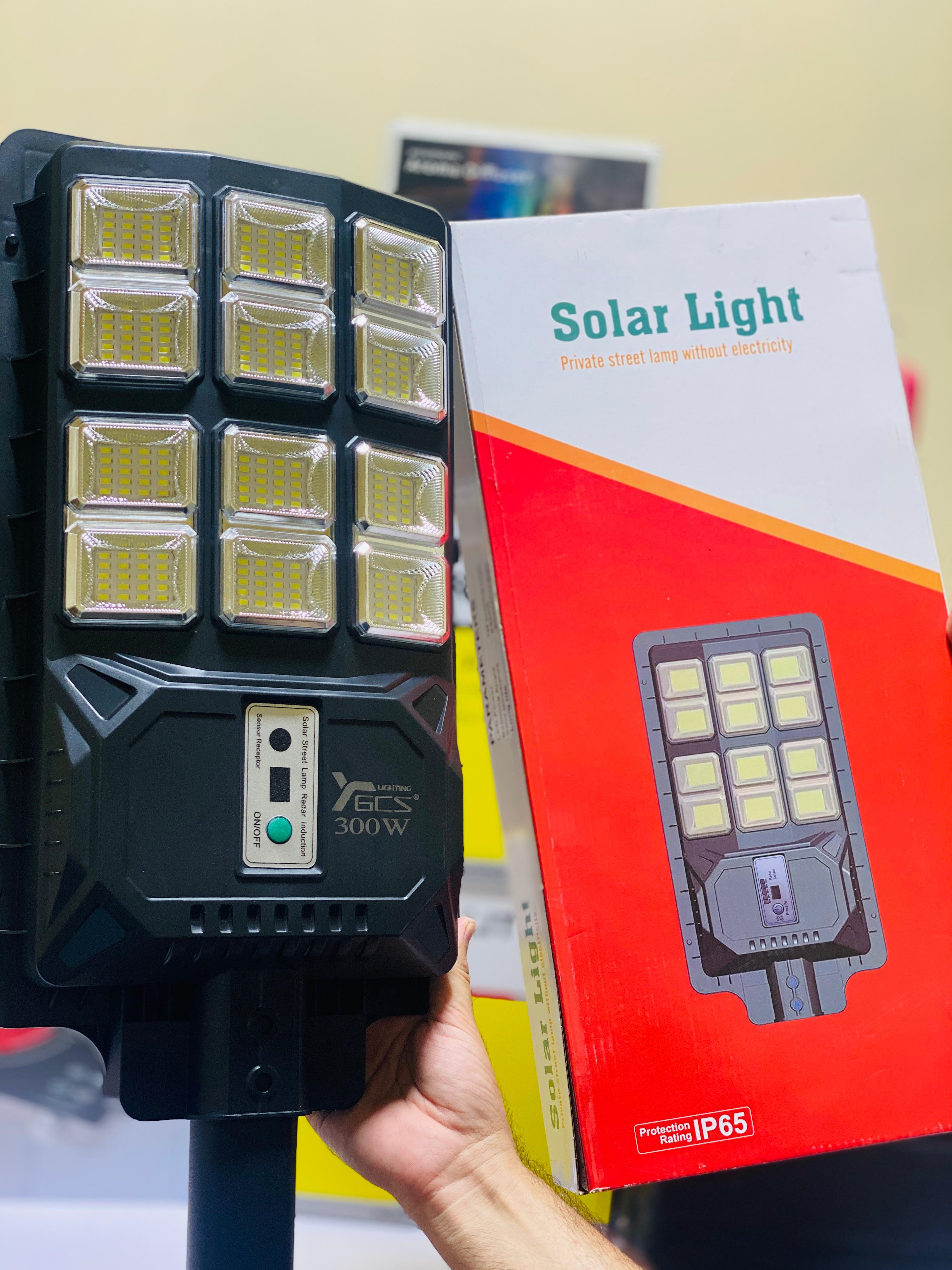300 Watt solar Street Light | With Remote | With Stand and Cells