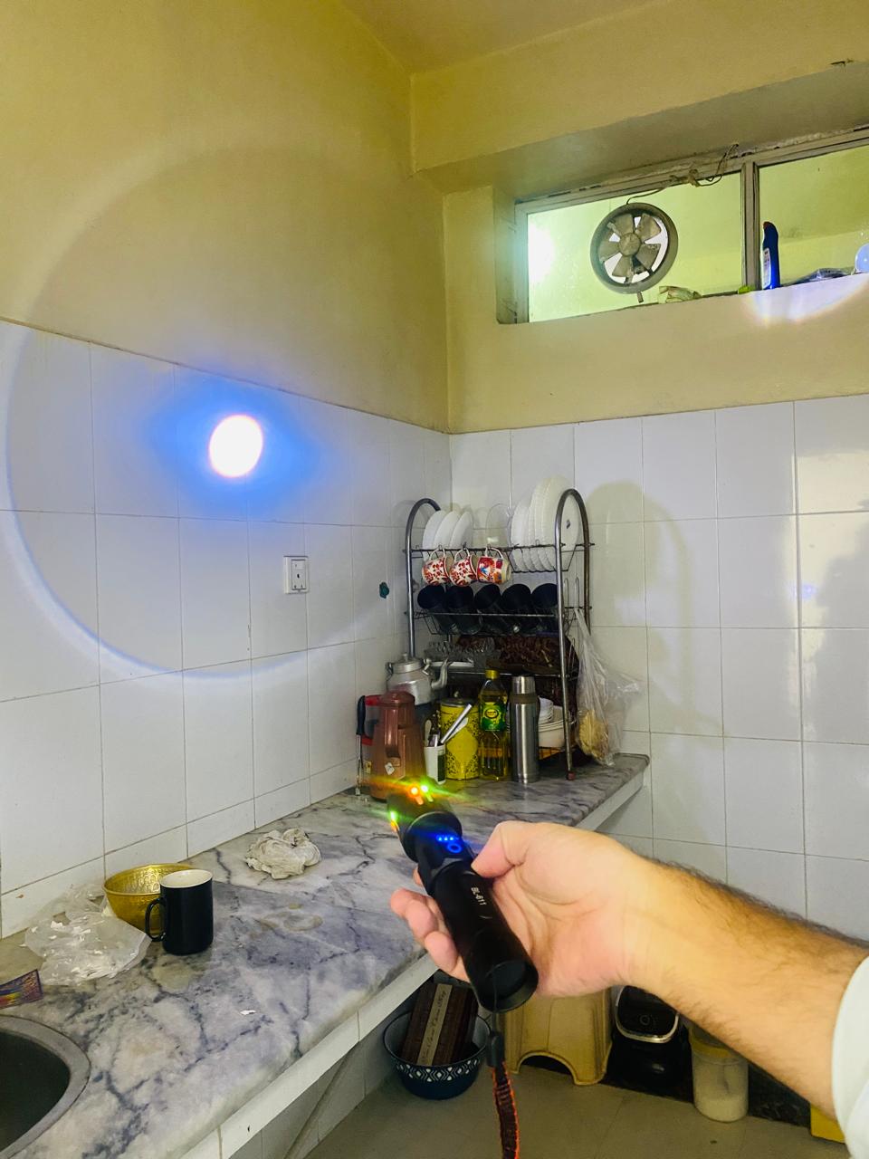 2 KM Range Torch | 8800 MAh Battery | Rechargeable Type C