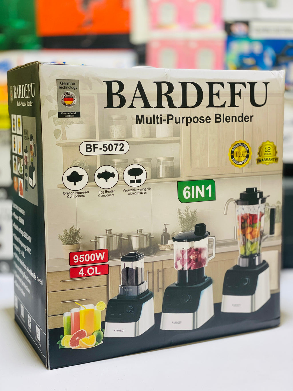 Bardefu 6 in 1 Juicer | Blender | orange presser | chopper | Grinder