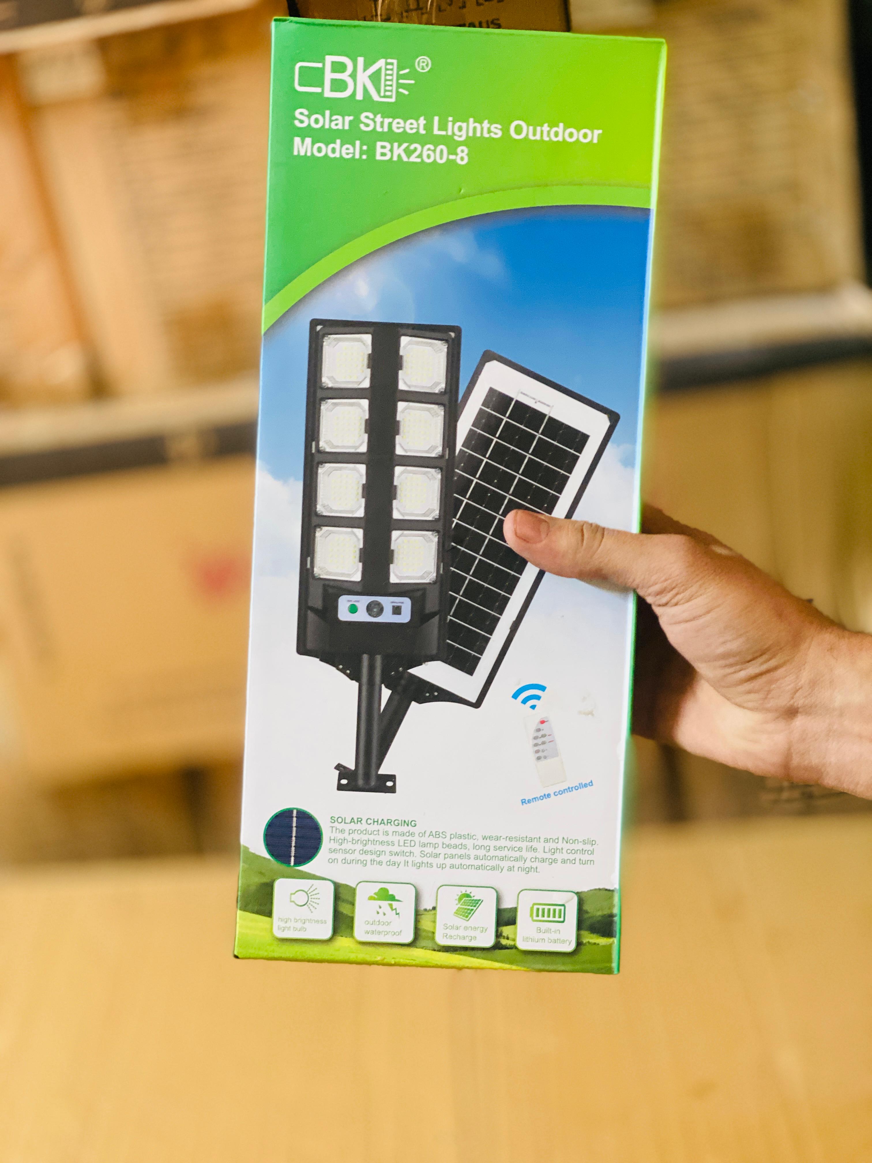 Solar Street Light | 8 Leds | Built in Solar | Remote Control