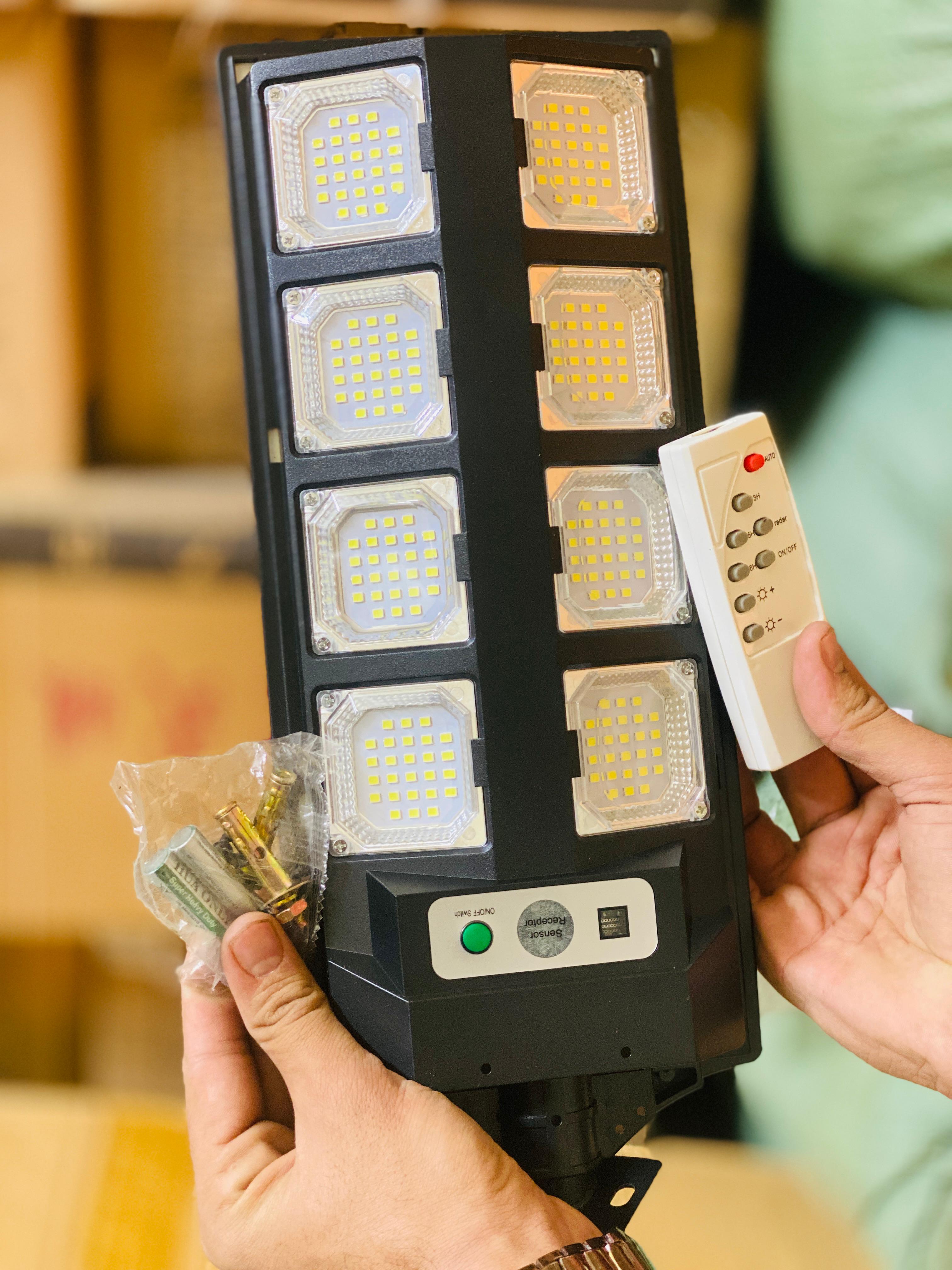 Solar Street Light | 8 Leds | Built in Solar | Remote Control