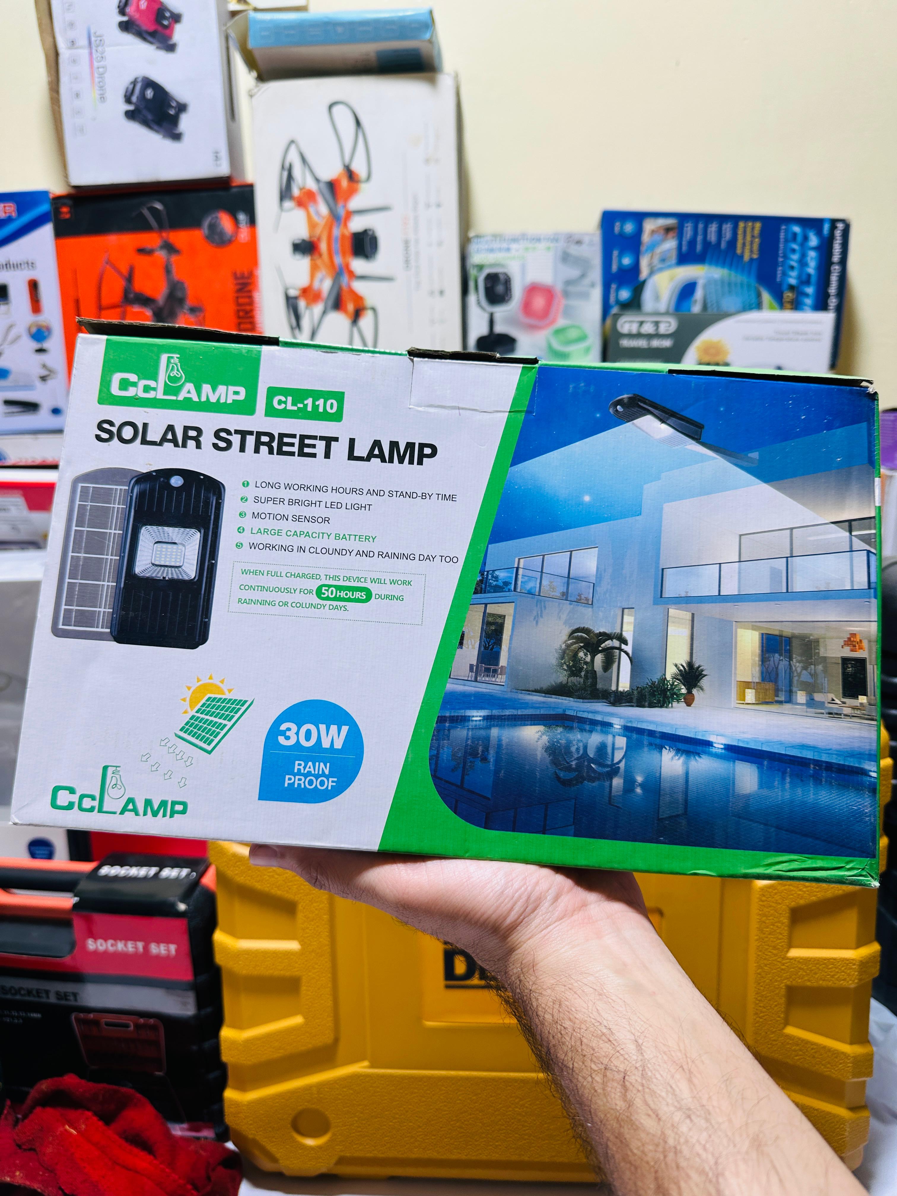 Intelligent Solar Street Lamp Light 30 LED Watt CL-110