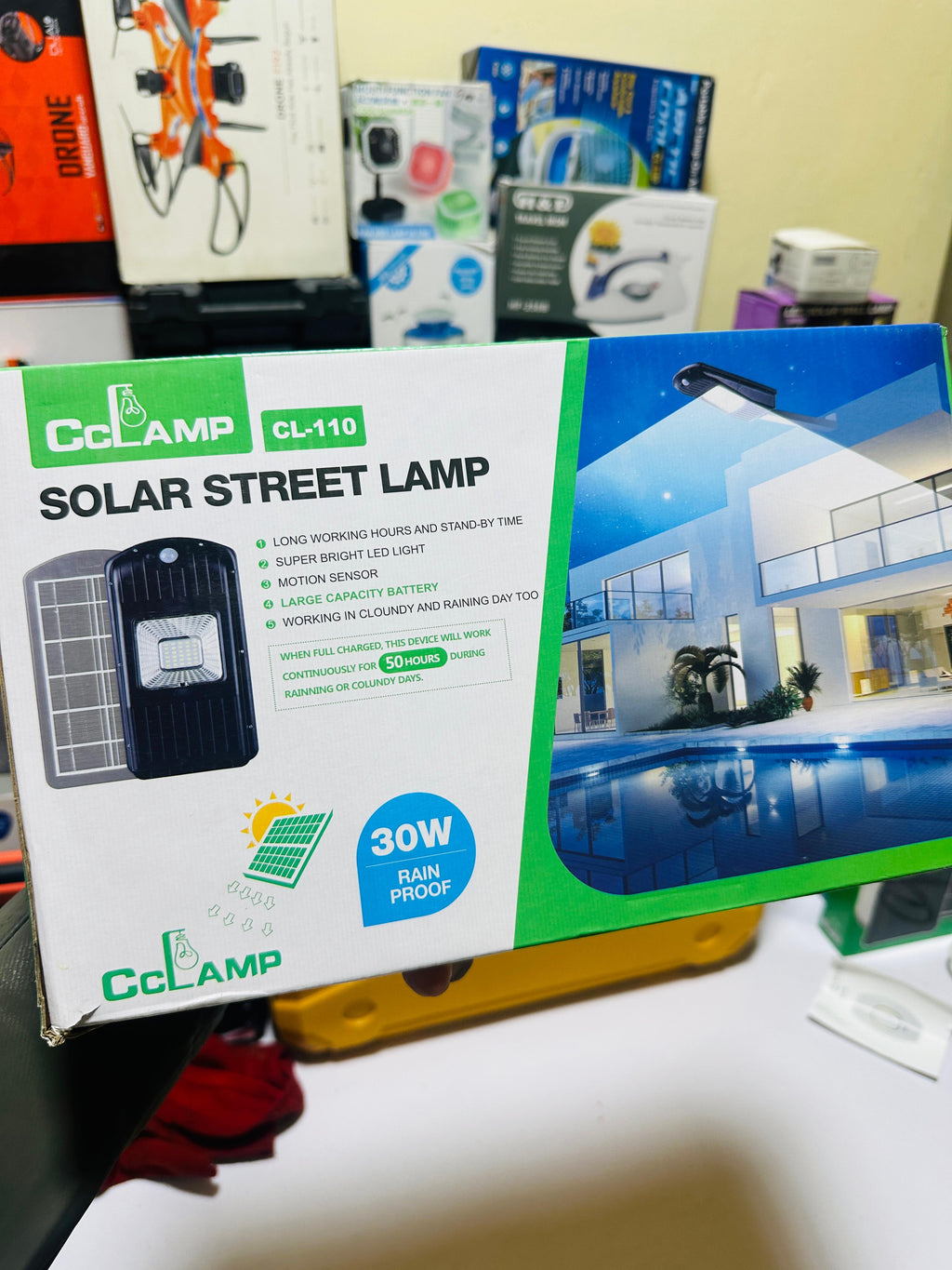 Intelligent Solar Street Lamp Light 30 LED Watt CL-110