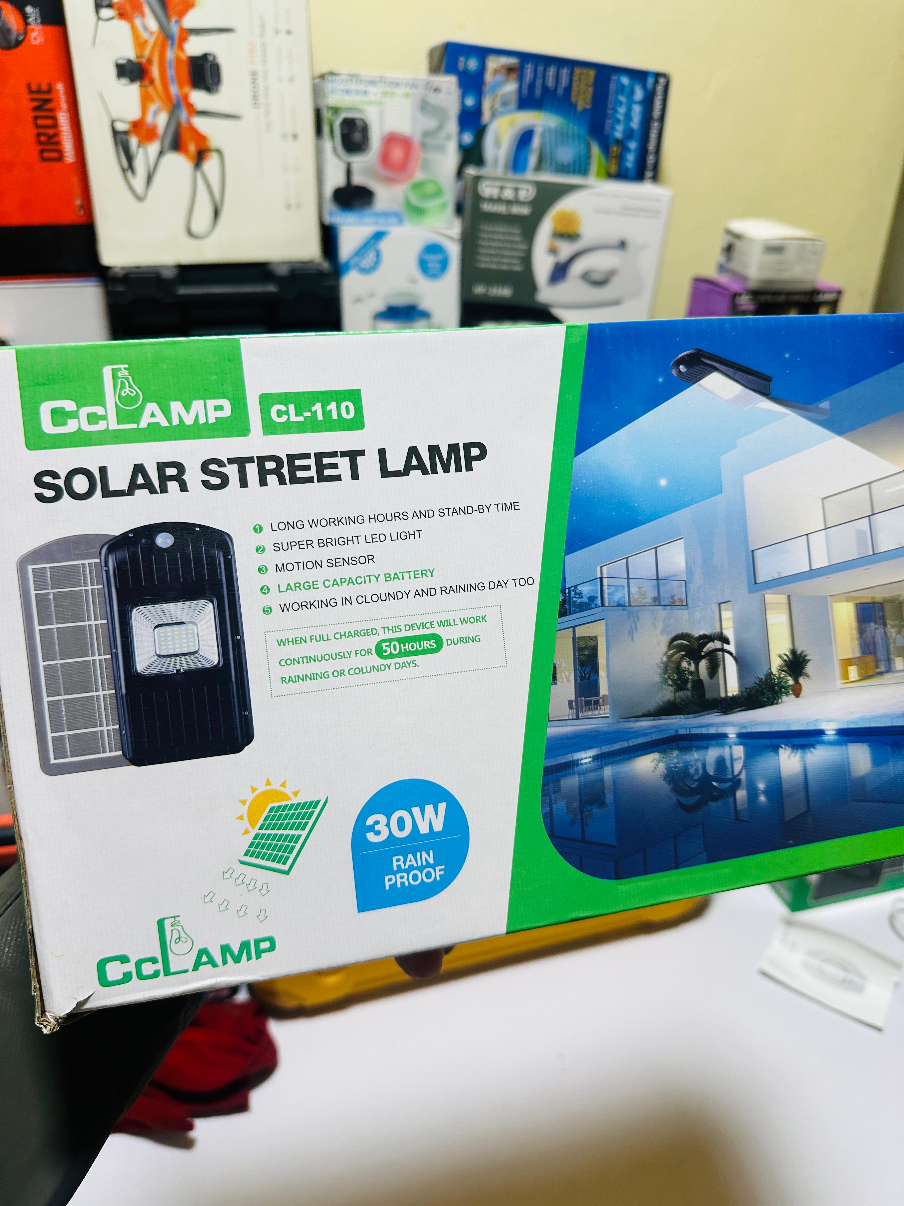 Intelligent Solar Street Lamp Light 30 LED Watt CL-110