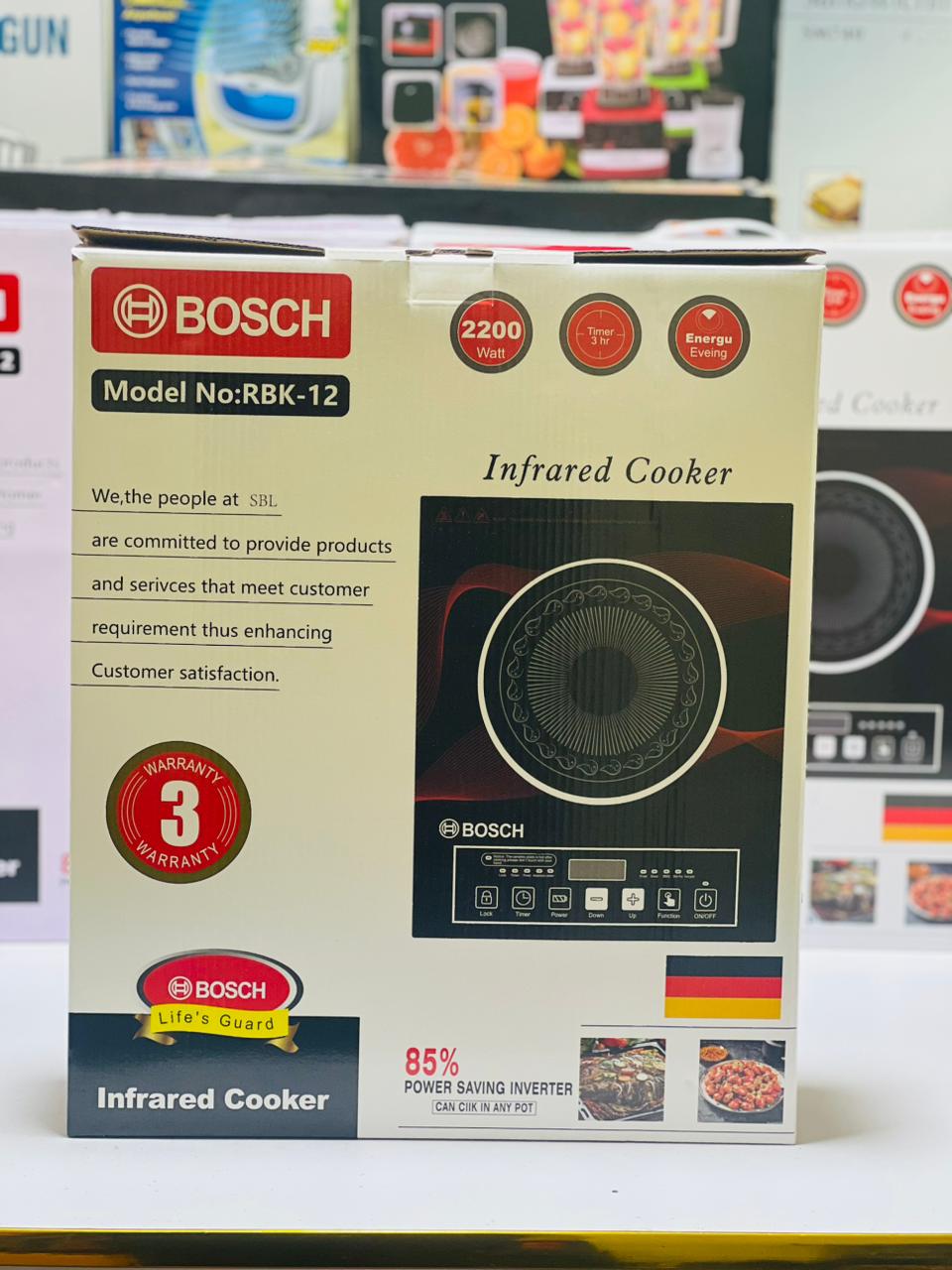 Bosch Infrared Cooker | 2200 Watts | 85% Energy Saving | Lowest consumption Hotplate