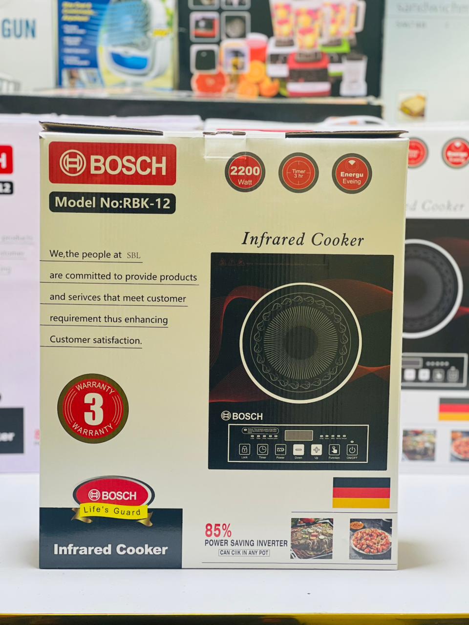 Bosch Infrared Cooker | 2200 Watts | 85% Energy Saving | Lowest consumption Hotplate