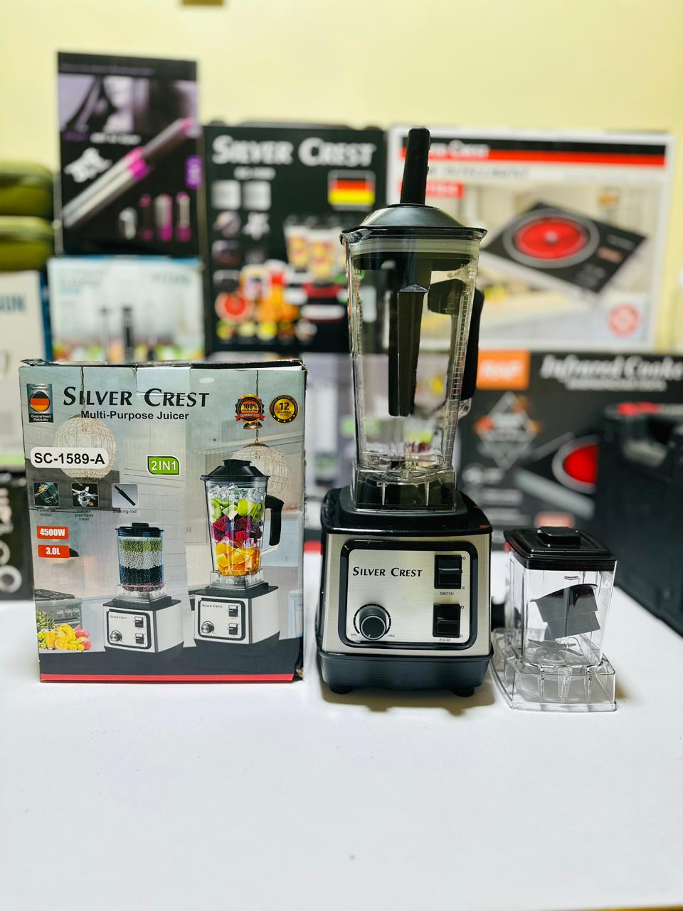 Original Silver Crest 2 in 1 Juicer Blender + Grinder | 2 litre jug + 700 ml Jug | Made in Germany
