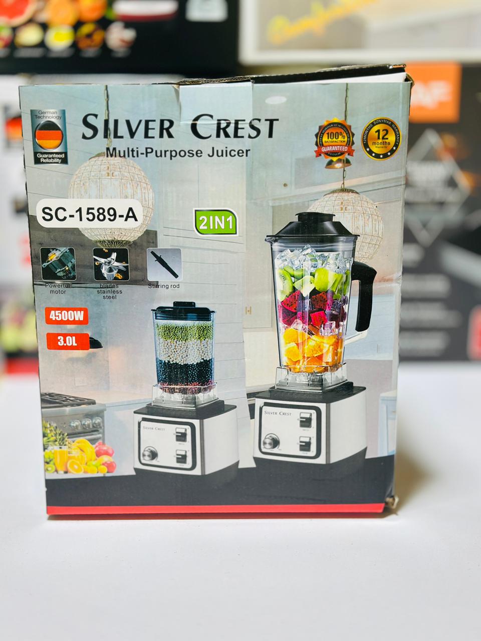 Original Silver Crest 2 in 1 Juicer Blender + Grinder | 2 litre jug + 700 ml Jug | Made in Germany