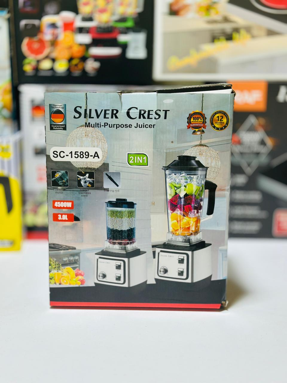 Original Silver Crest 2 in 1 Juicer Blender + Grinder | 2 litre jug + 700 ml Jug | Made in Germany