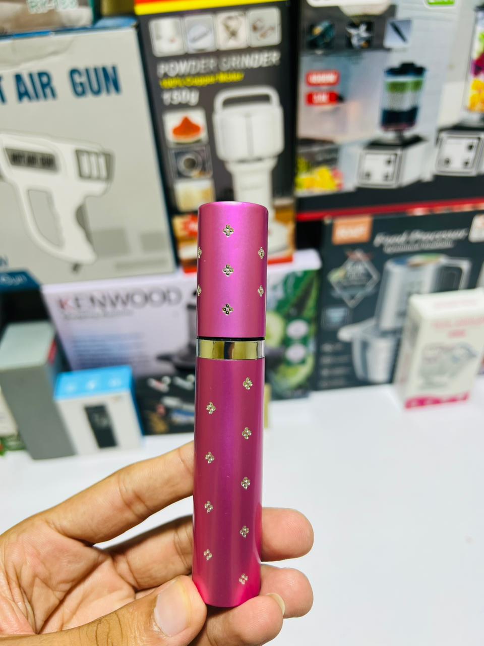 Portable High Voltage Women Electric Lipstick Strong Power Self Defence Flashlight Torch