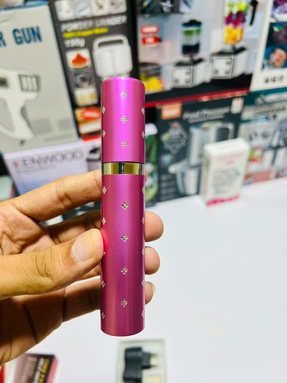 Portable High Voltage Women Electric Lipstick Strong Power Self Defence Flashlight Torch