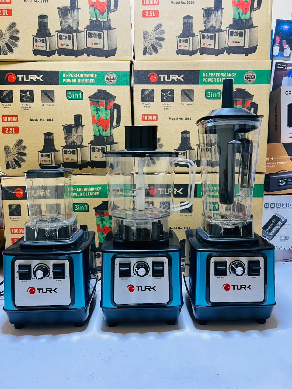 Turk 3 in 1 Juicer Blender - Made in Turkey - 1000 Watts , Juicer , Grinder , Chopper
