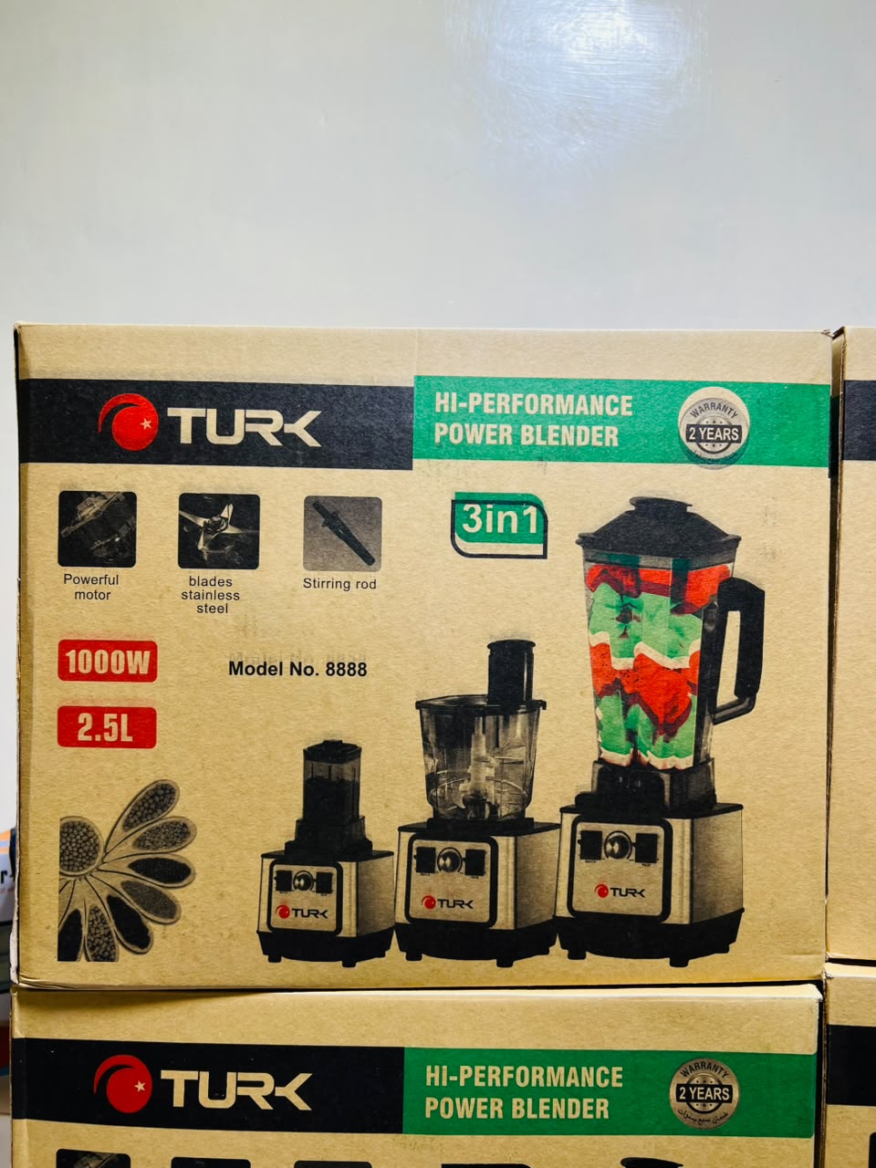 Turk 3 in 1 Juicer Blender - Made in Turkey - 1000 Watts , Juicer , Grinder , Chopper