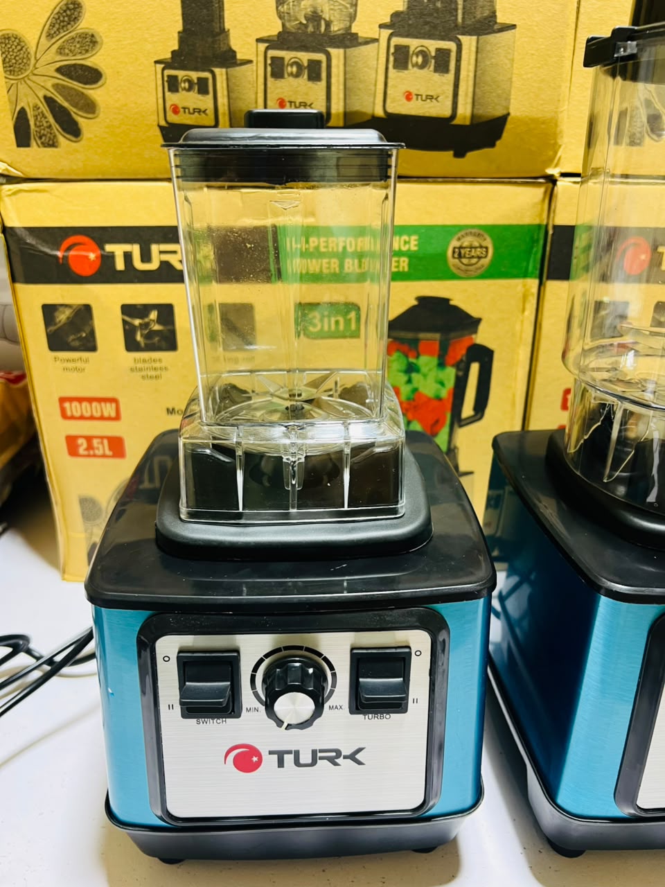 Turk 3 in 1 Juicer Blender - Made in Turkey - 1000 Watts , Juicer , Grinder , Chopper