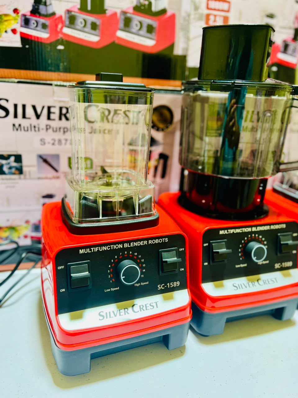 Silver Crest 3 in 1 Juicer Blender | Juicer | Grinder | Chopper With 3 plug Switch and 1 year warranty