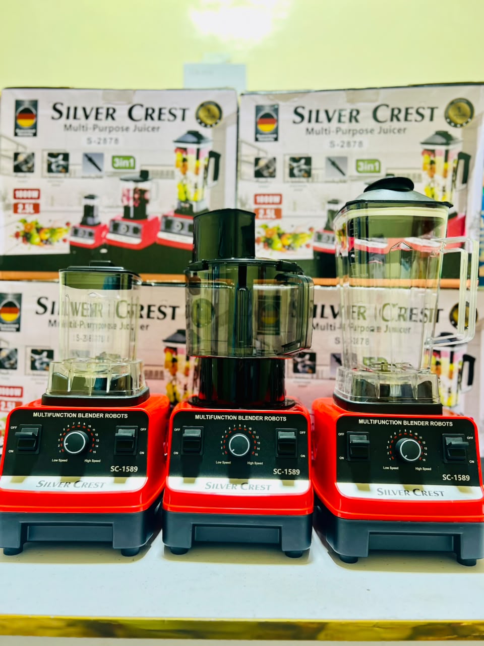 Silver Crest 3 in 1 Juicer Blender | Juicer | Grinder | Chopper With 3 plug Switch and 1 year warranty