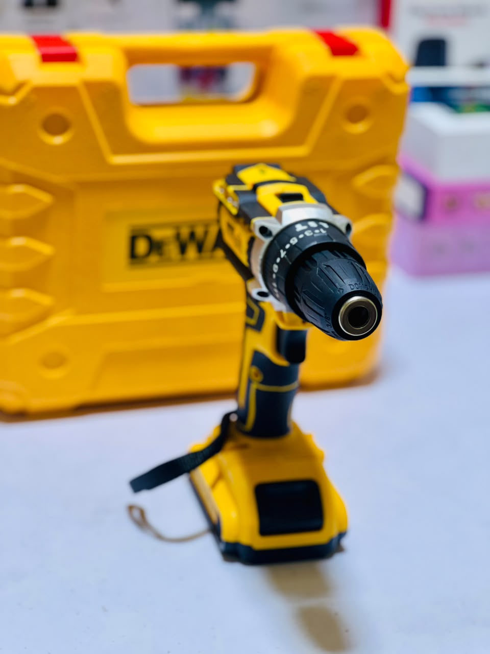 Dewalt 48V Drill Machine Rechargeable | 2 Batteries | Drill bits + Screwdriver Heads | lithium Battery