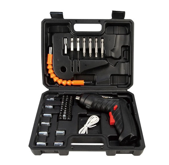 47 pcs Cordless Electric Screwdriver Drill 3.6V Rechargeable Pemutar Skru Machine Tools Screw Driver