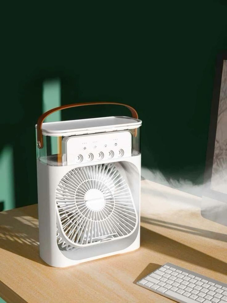 4 In 1 Fan Air Cooler with Humidifier & Night Light | Mist Fan